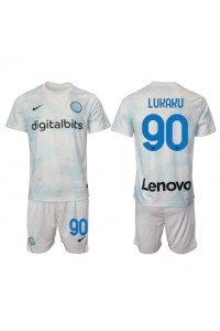 Inter Milan Romelu Lukaku #90 Babytruitje Uit tenue Kind 2022-23 Korte Mouw (+ Korte broeken)